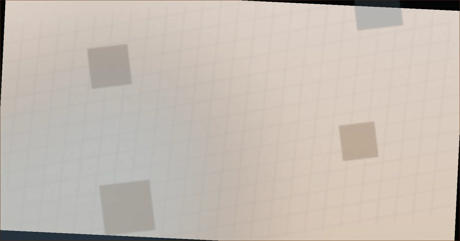 A game scene lit with a warm key light, soft fill, and deep accent shadows