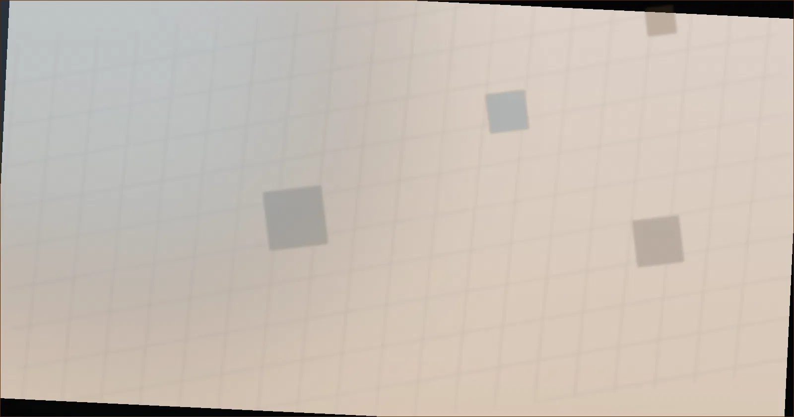 Grid of rendered crystal facets catching and splitting light