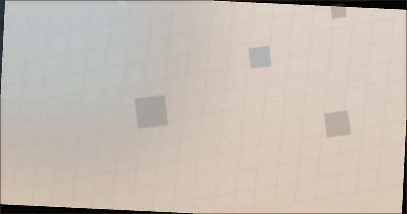 Grid of rendered crystal facets catching and splitting light